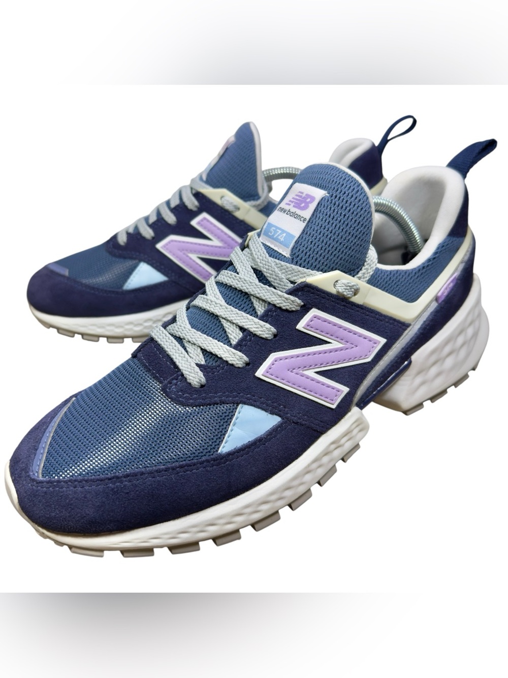 New Balance 574 Sport Blue Grey Purple MS574GNA Men’s Size 10 D Fresh Foam